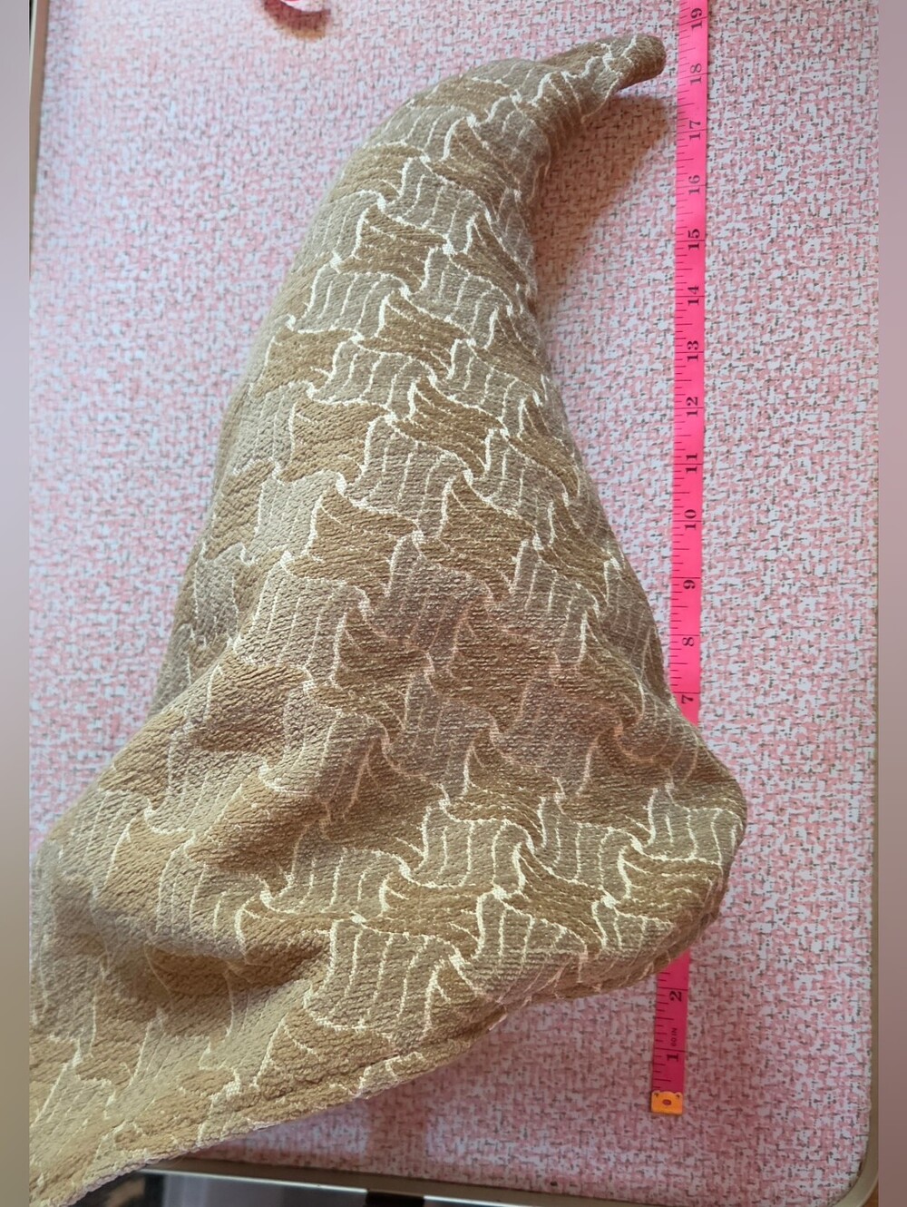Damsel In This Dress Renaissance Faire Wizard Hat Tan Jacquard Tapestry Slouch